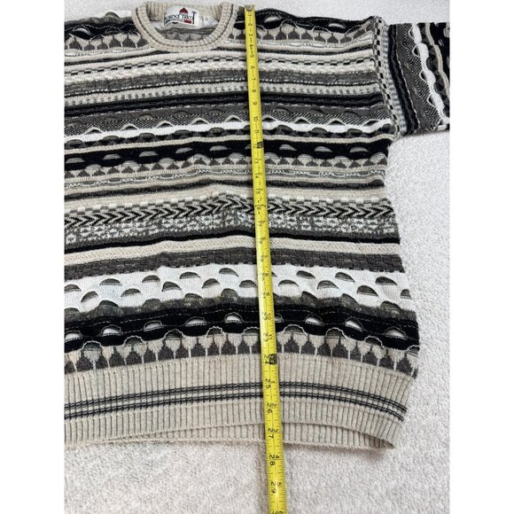 Vintage Coogi Style Textured Florence Tricot Mens Pullover Sweater Crewneck XL - Picture 5 of 5